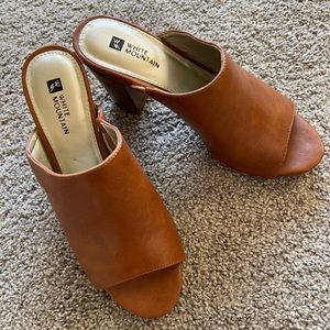 Gorgeous open toe slide heeled sandals